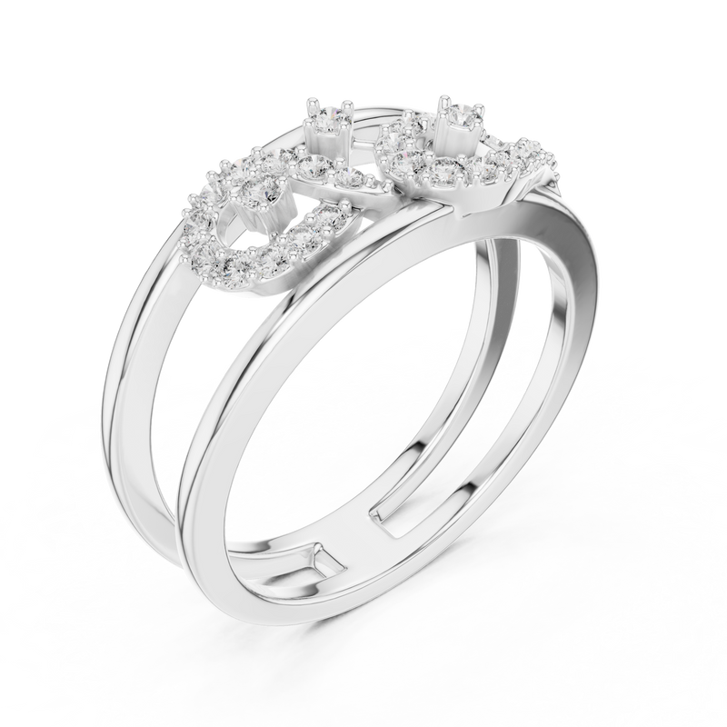 Ladies Ring LR-01 (72) - White Gold - Image
