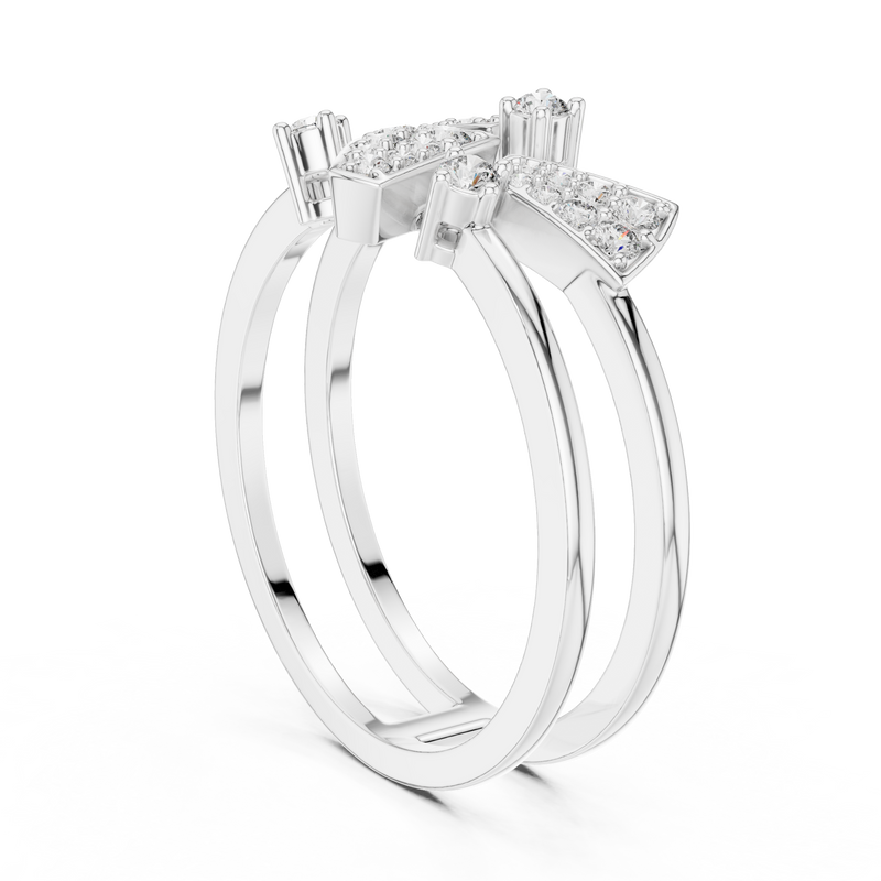 Ladies Ring LR-01 (73) - White Gold - Image
