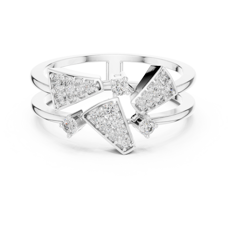 Ladies Ring LR-01 (73) - White Gold - Image
