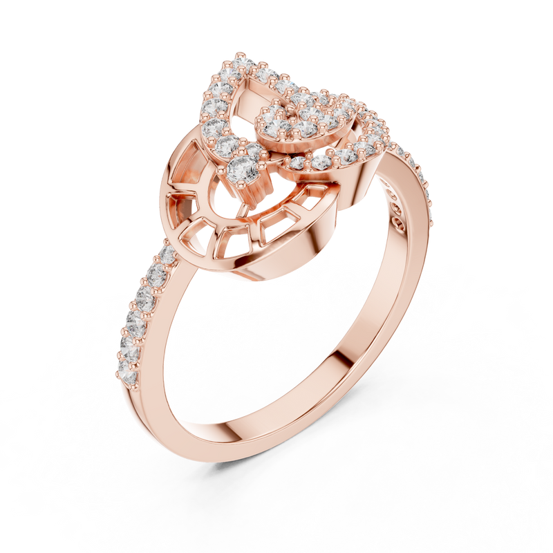 Ladies Ring LR-01 (74) - Rose Gold - Image