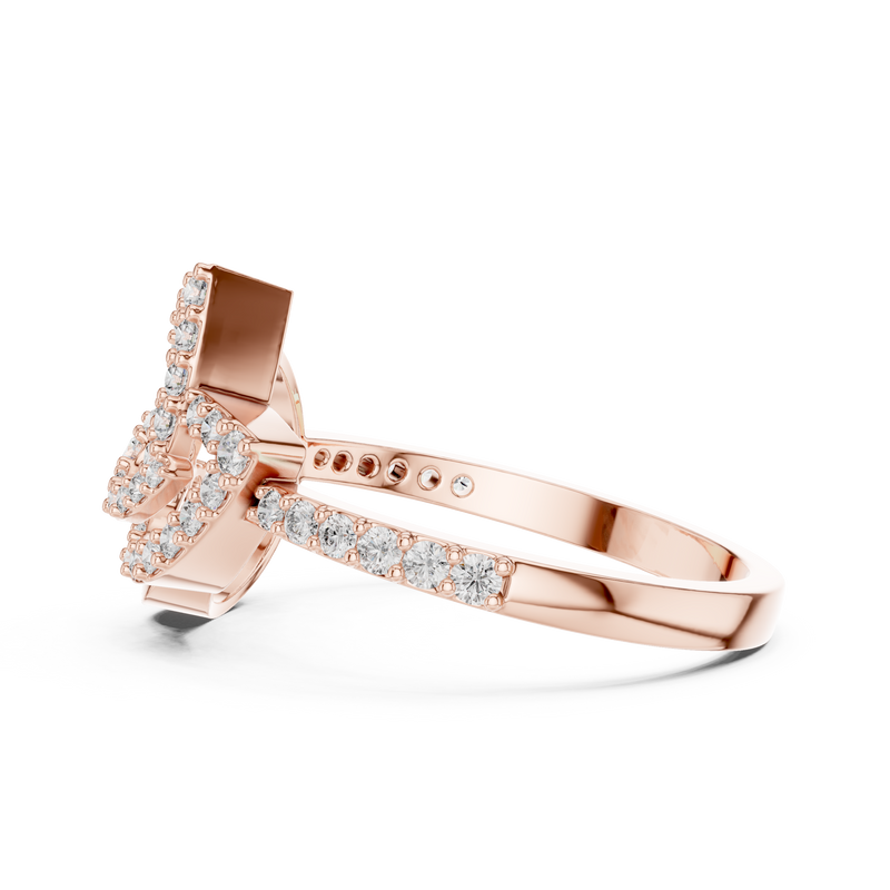 Ladies Ring LR-01 (74) - Rose Gold - Image