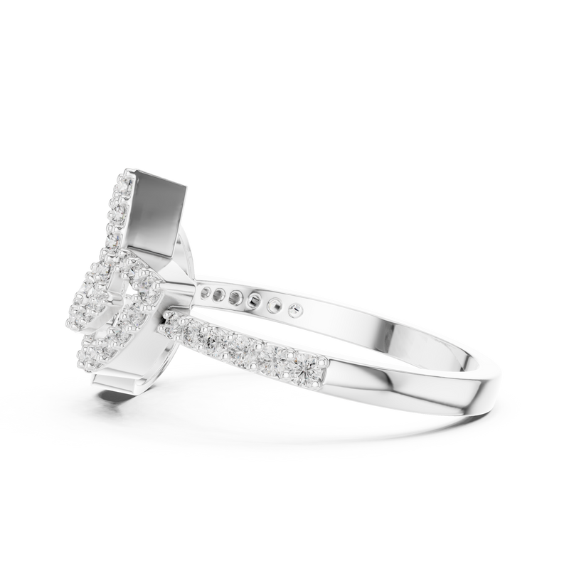 Ladies Ring LR-01 (74) - White Gold - Image
