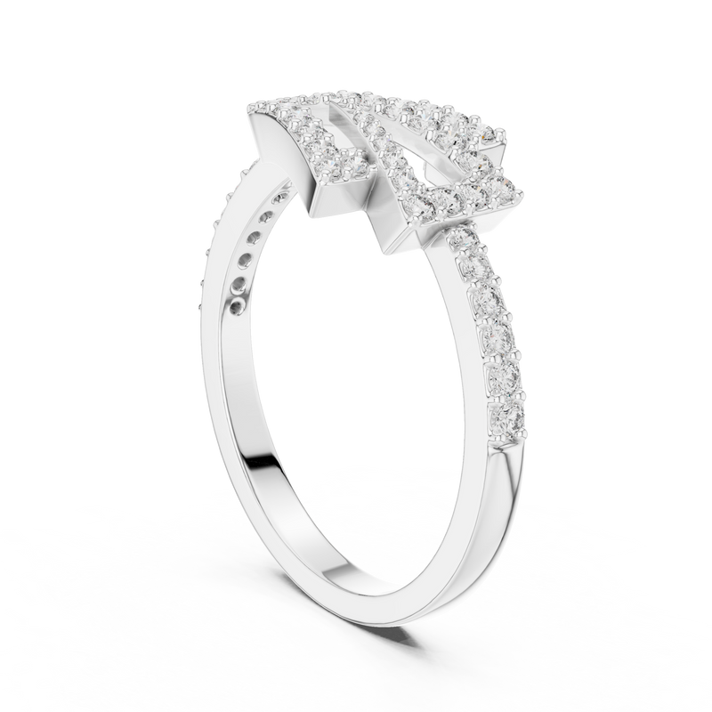 Ladies Ring LR-01 (75) - White Gold - Image