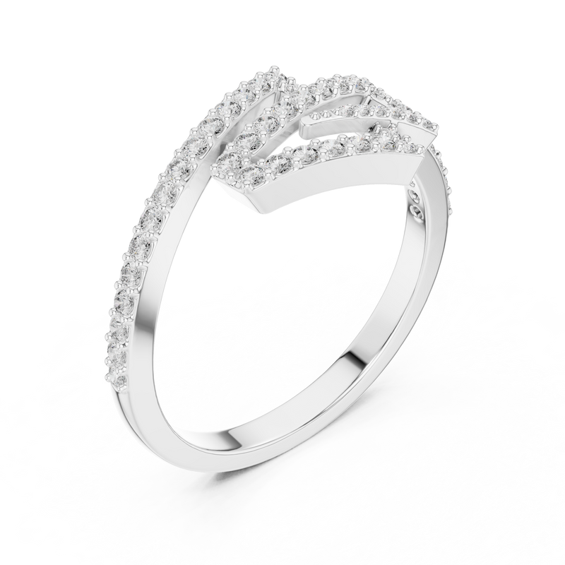 Ladies Ring LR-01 (75) - White Gold - Image