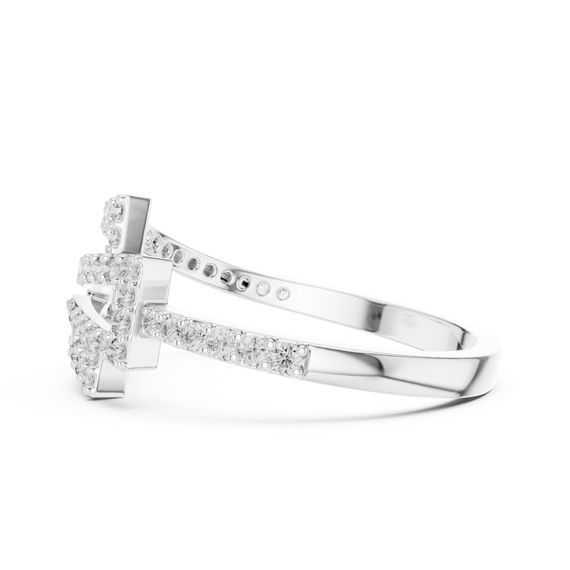 Ladies Ring LR-01 (75) - White Gold - Image