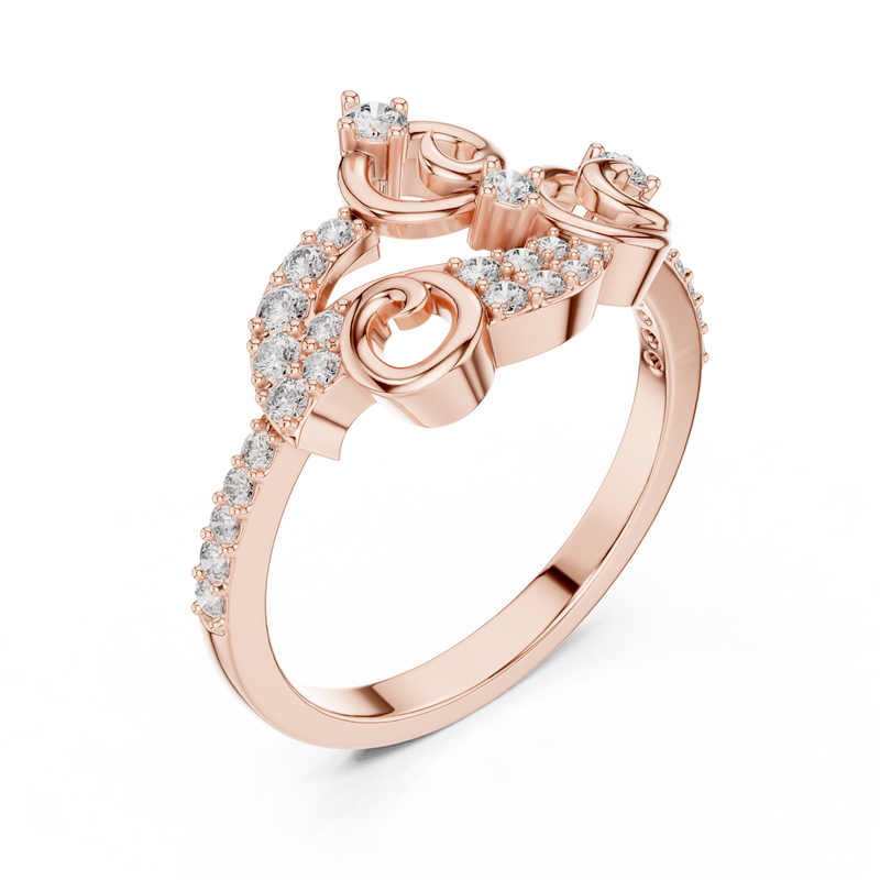 Ladies Ring LR-01 (76) - Rose Gold - Image