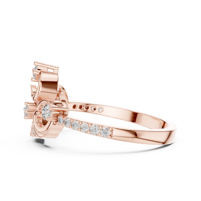 Ladies Ring LR-01 (76) - Rose Gold - Image