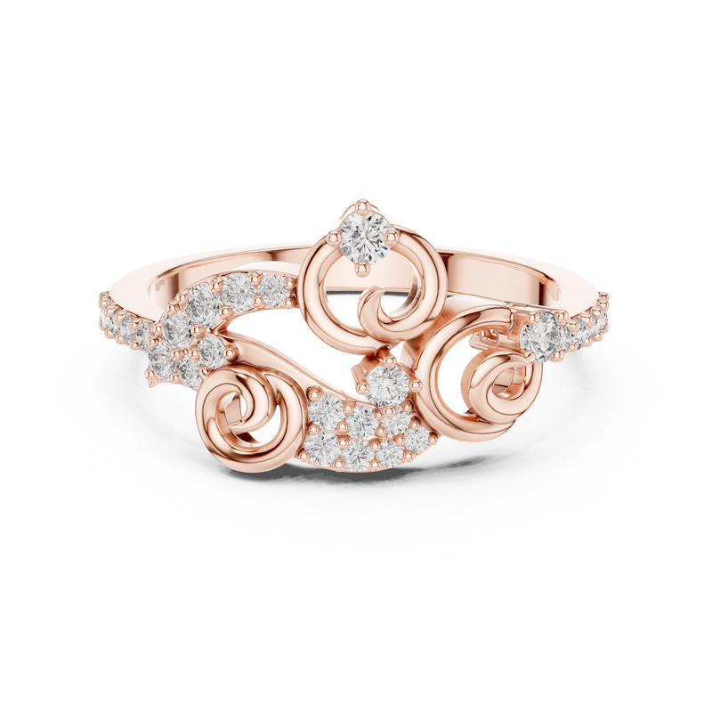 Ladies Ring LR-01 (76) - Rose Gold - Image