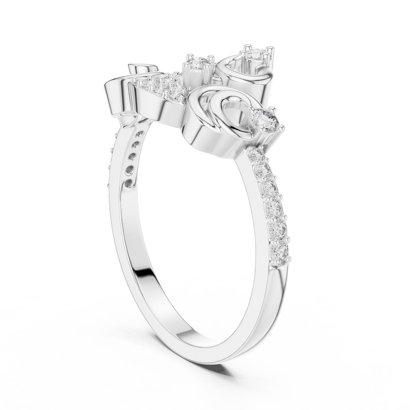 Ladies Ring LR-01 (76) - White Gold - Image