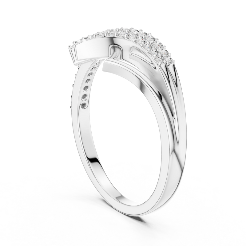 Ladies Ring LR-01 (77) - White Gold - Image