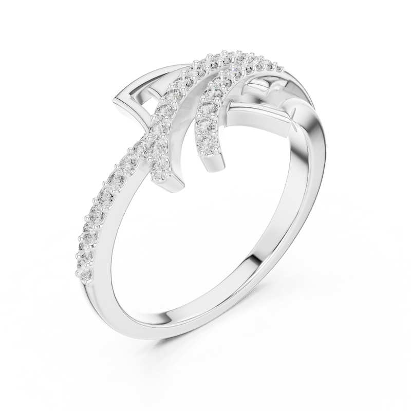 Ladies Ring LR-01 (77) - White Gold - Image