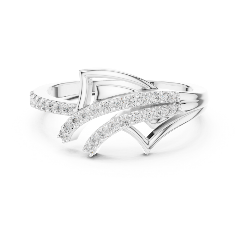 Ladies Ring LR-01 (77) - White Gold - Image