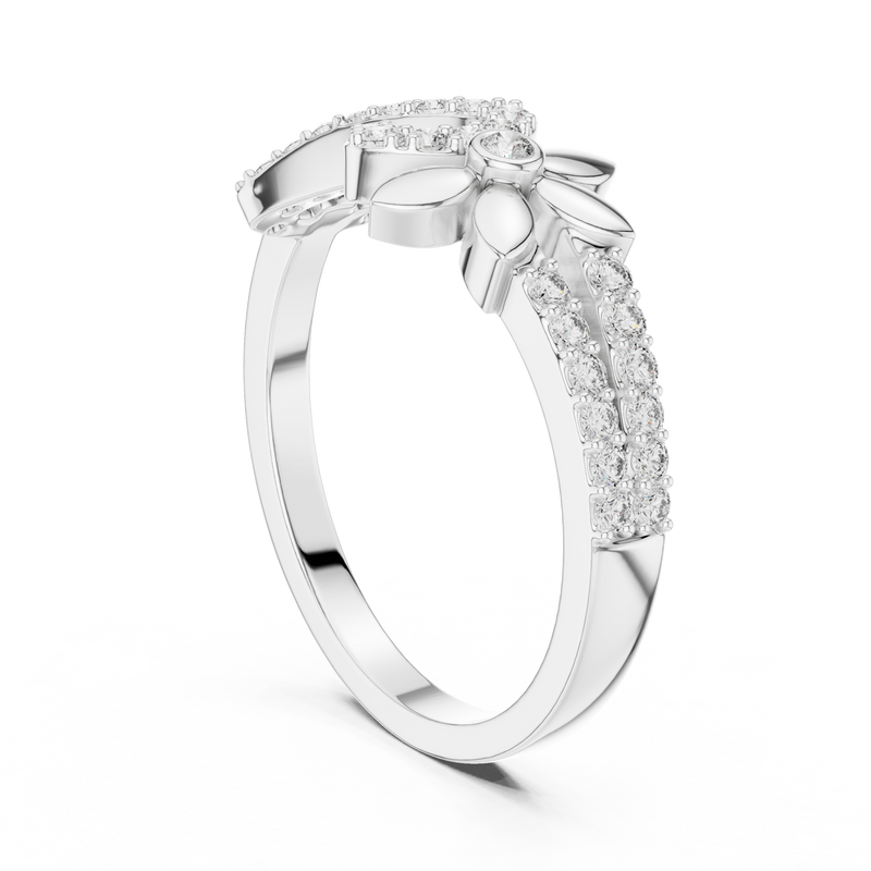 Ladies Ring LR-01 (78) - White Gold - Image
