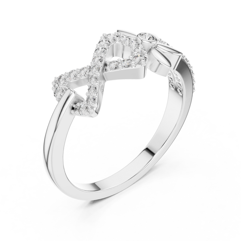 Ladies Ring LR-01 (78) - White Gold - Image