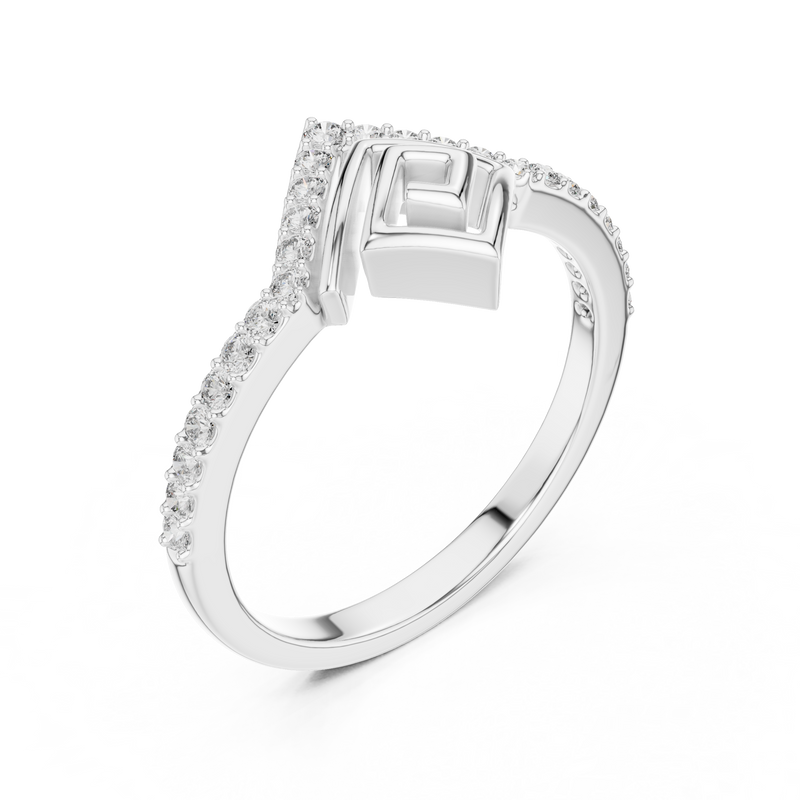 Ladies Ring LR-01 (79) - White Gold - Image