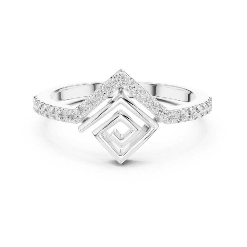 Ladies Ring LR-01 (79) - White Gold - Image