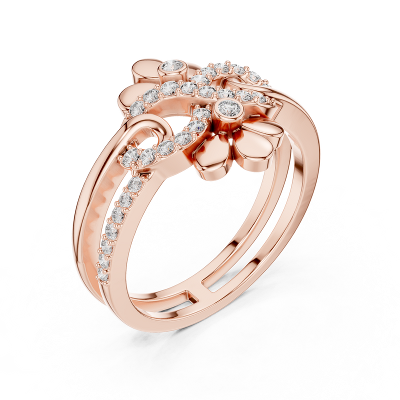 Ladies Ring LR-01 (80) - Rose Gold - Image