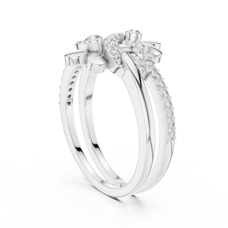 Ladies Ring LR-01 (80) - White Gold - Image
