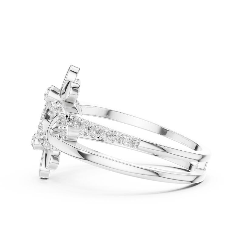 Ladies Ring LR-01 (80) - White Gold - Image