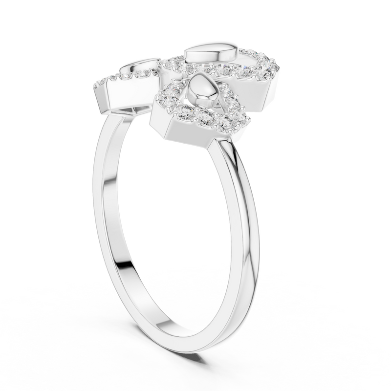Ladies Ring LR-01 (81) - White Gold - Image
