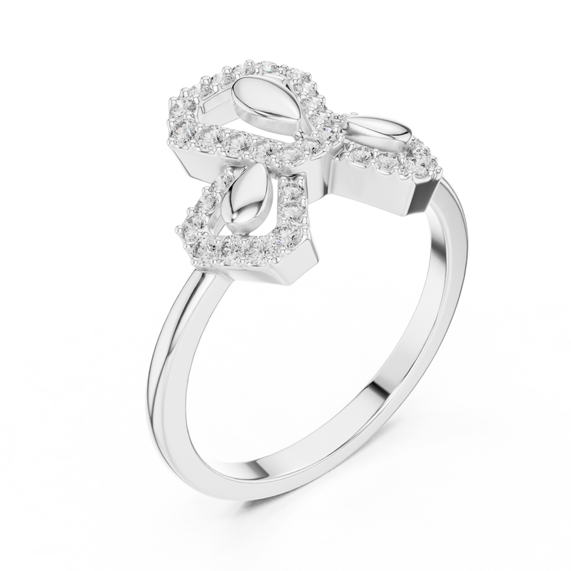 Ladies Ring LR-01 (81) - White Gold - Image