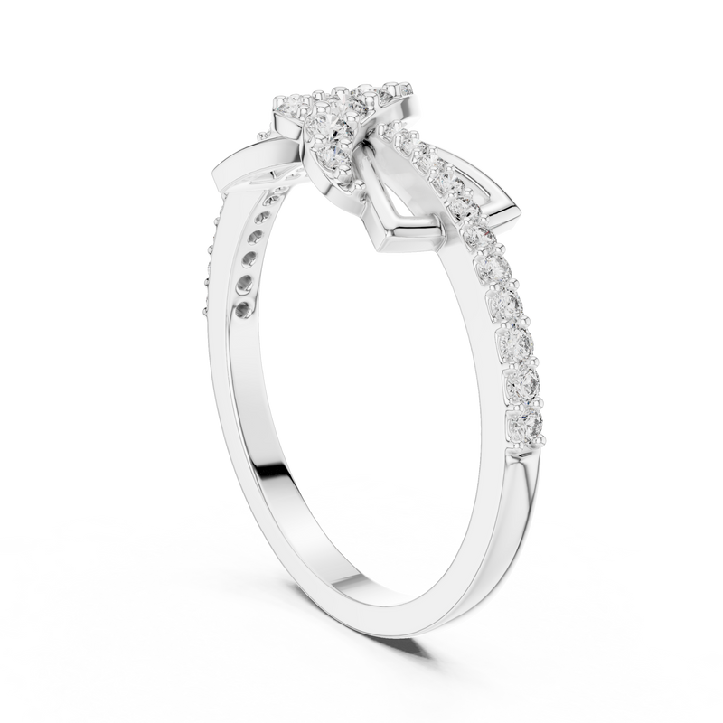 Ladies Ring LR-01 (82) - White Gold - Image