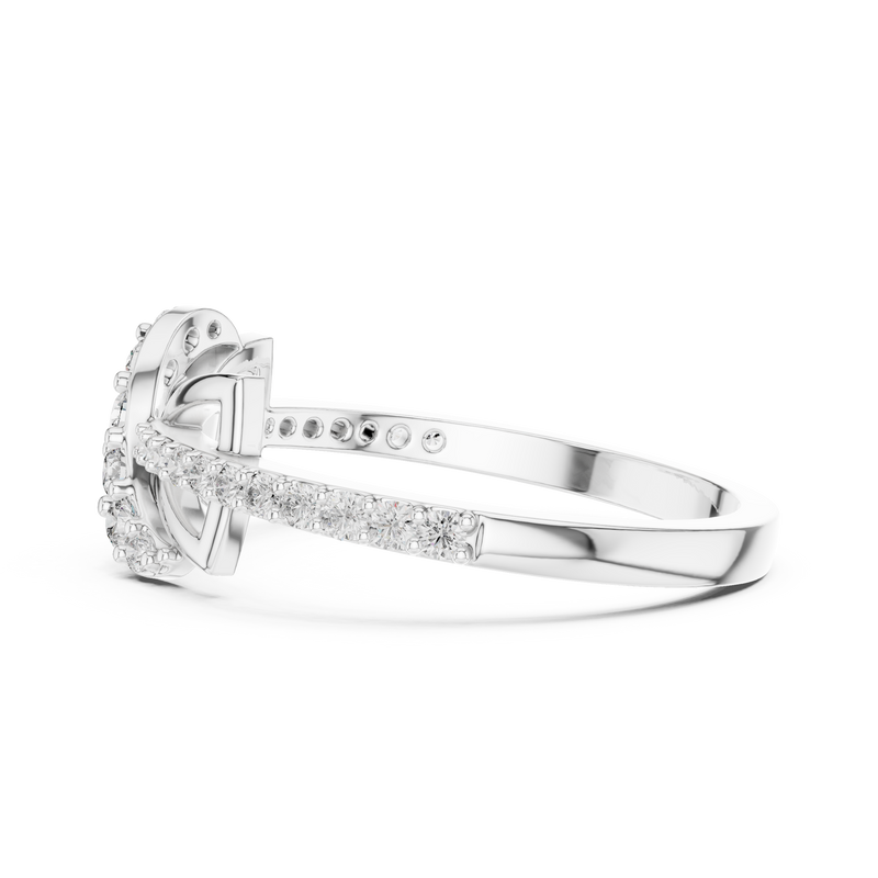 Ladies Ring LR-01 (82) - White Gold - Image