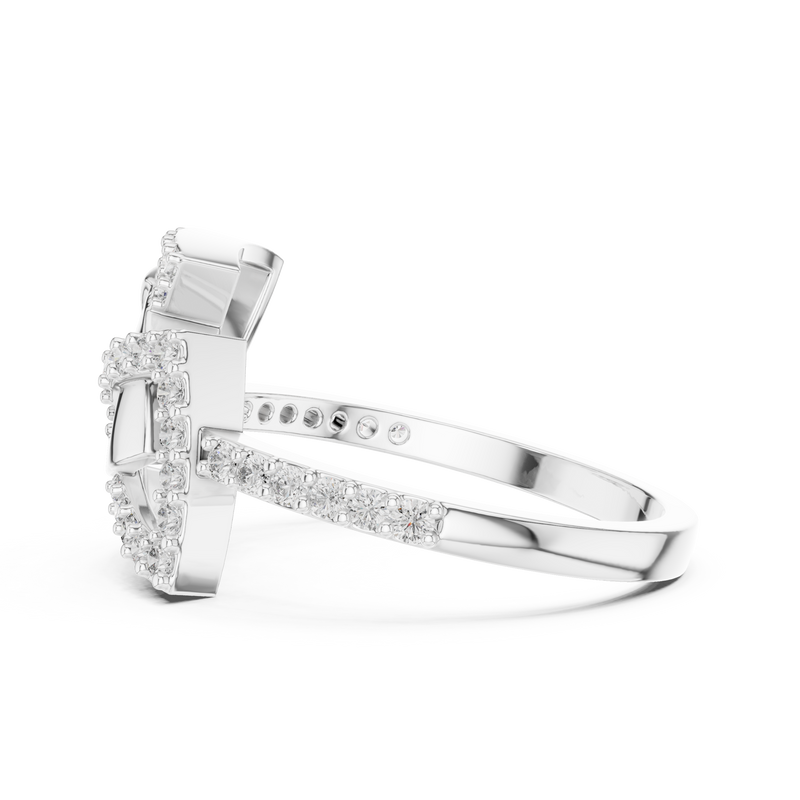 Ladies Ring LR-01 (83) - White Gold - Image