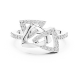 Ladies Ring LR-01 (83) - White Gold - Image