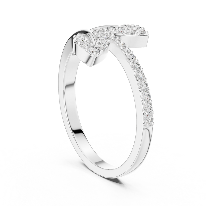Ladies Ring LR-01 (84) - White Gold - Image