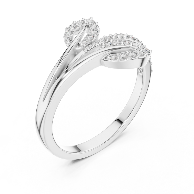 Ladies Ring LR-01 (84) - White Gold - Image