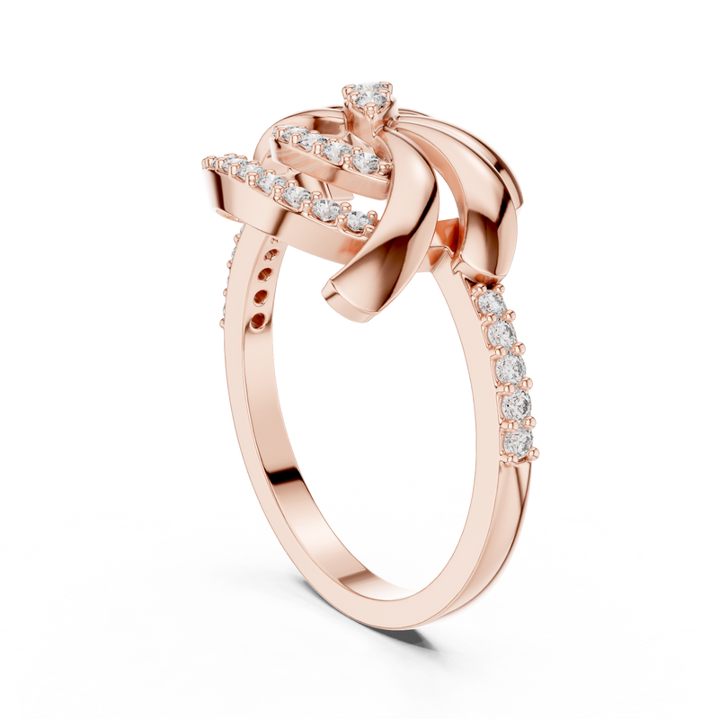 Ladies Ring LR-01 (86) - Rose Gold - Image