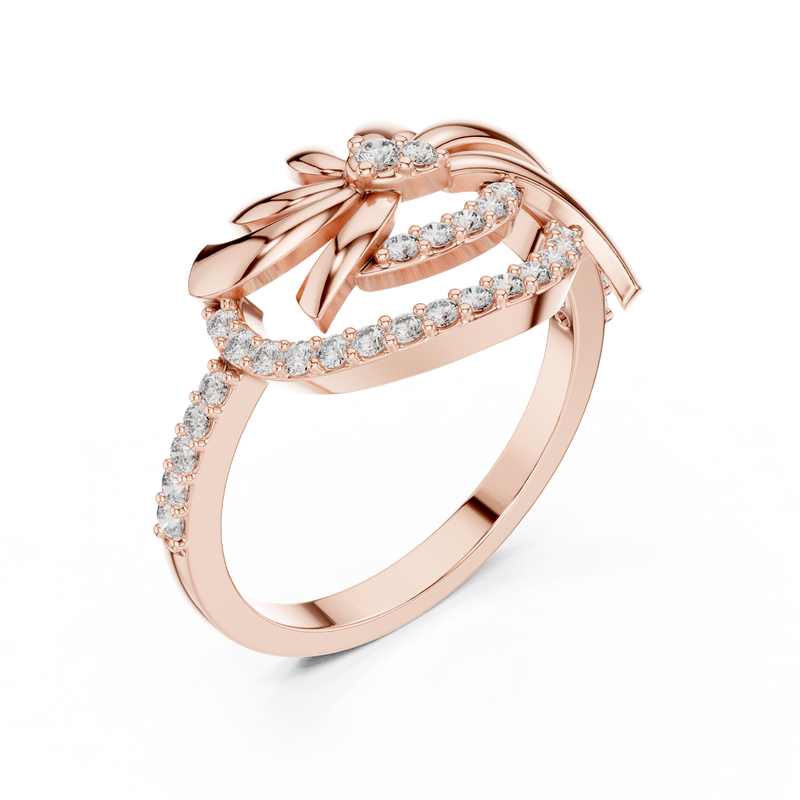 Ladies Ring LR-01 (86) - Rose Gold - Image