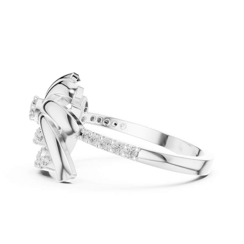 Ladies Ring LR-01 (86) - White Gold - Image
