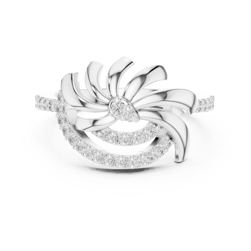 Ladies Ring LR-01 (86) - White Gold - Image