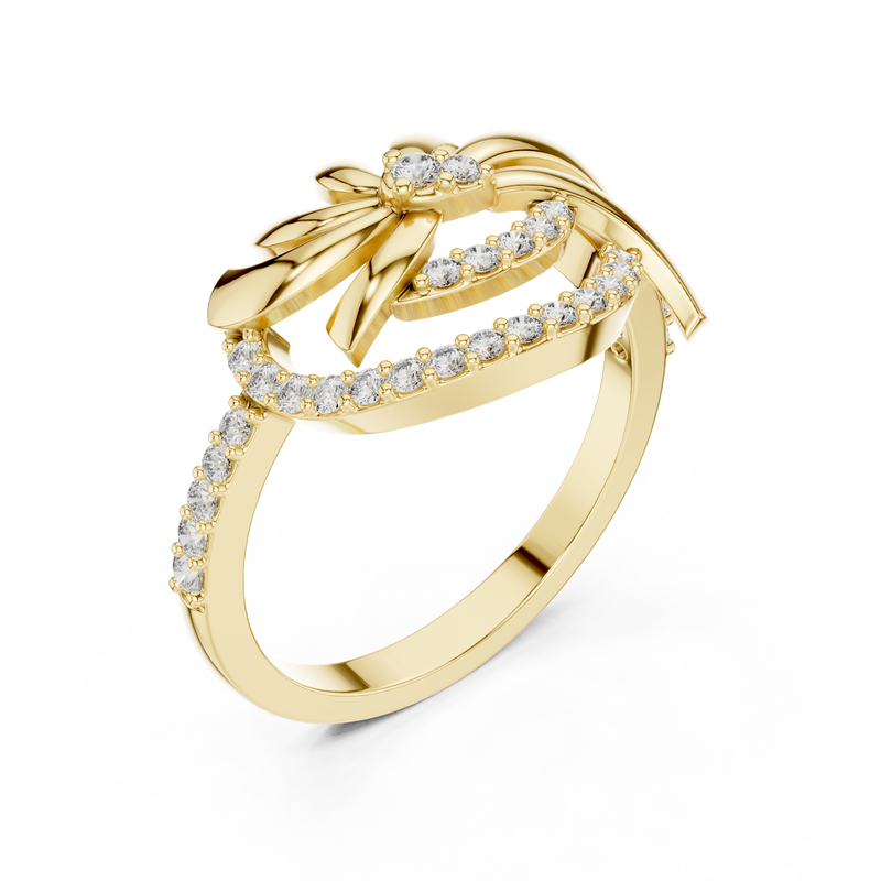 Ladies Ring LR-01 (86) - Yellow Gold - Image