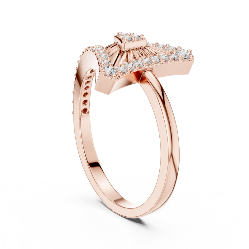 Ladies Ring LR-01 (87) - Rose Gold - Image