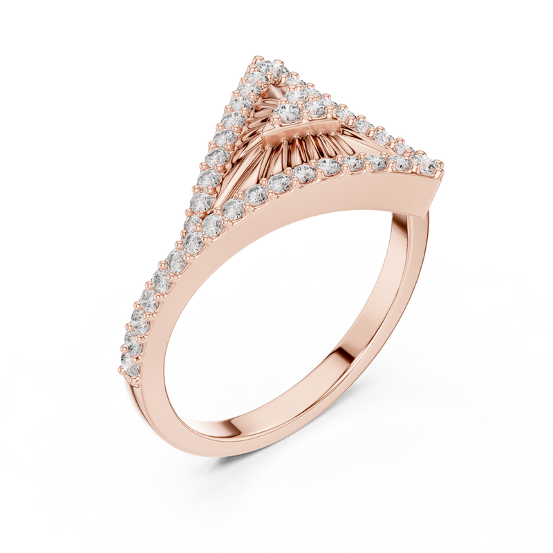 Ladies Ring LR-01 (87) - Rose Gold - Image