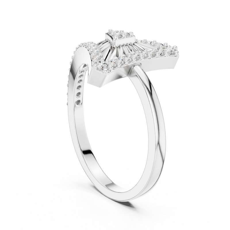 Ladies Ring LR-01 (87) - White Gold - Image