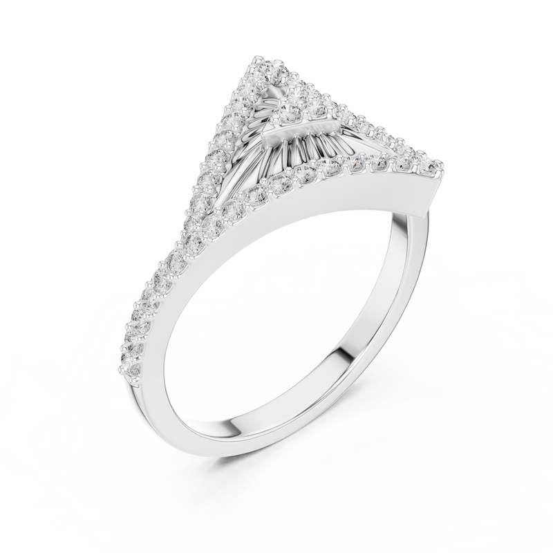 Ladies Ring LR-01 (87) - White Gold - Image