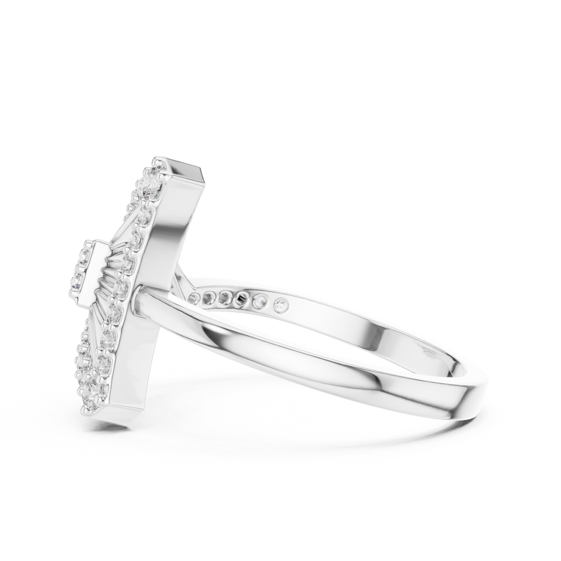 Ladies Ring LR-01 (87) - White Gold - Image
