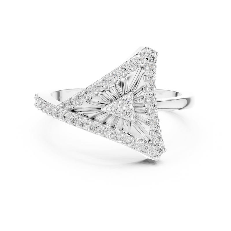 Ladies Ring LR-01 (87) - White Gold - Image