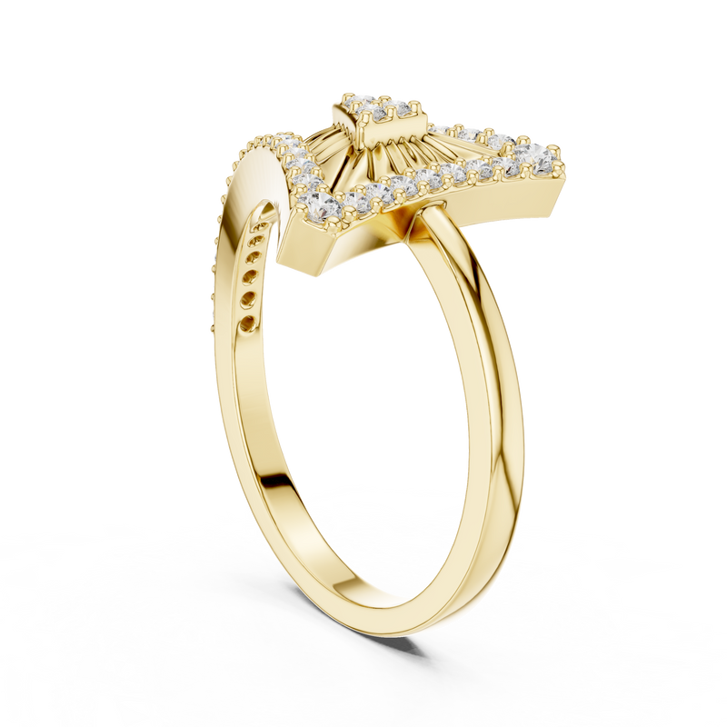 Ladies Ring LR-01 (87) - Yellow Gold - Image