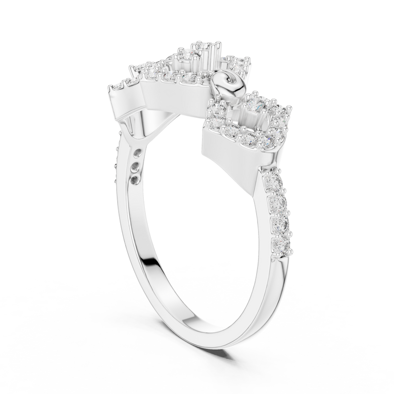 Ladies Ring LR-01 (88) - White Gold - Image