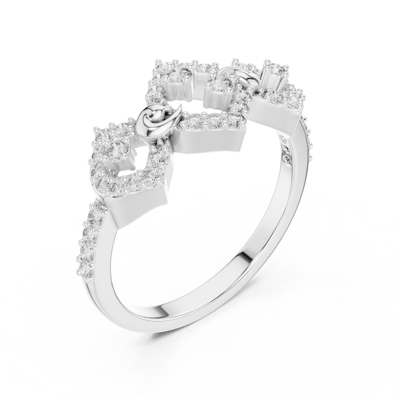 Ladies Ring LR-01 (88) - White Gold - Image