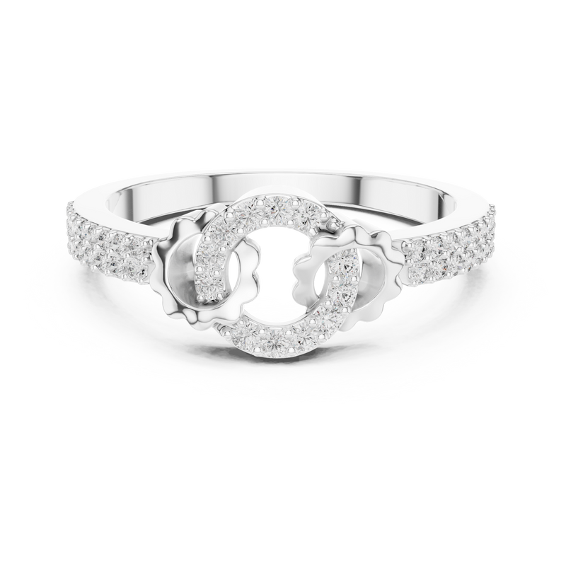 Ladies Ring LR-01 (89) - White Gold - Image