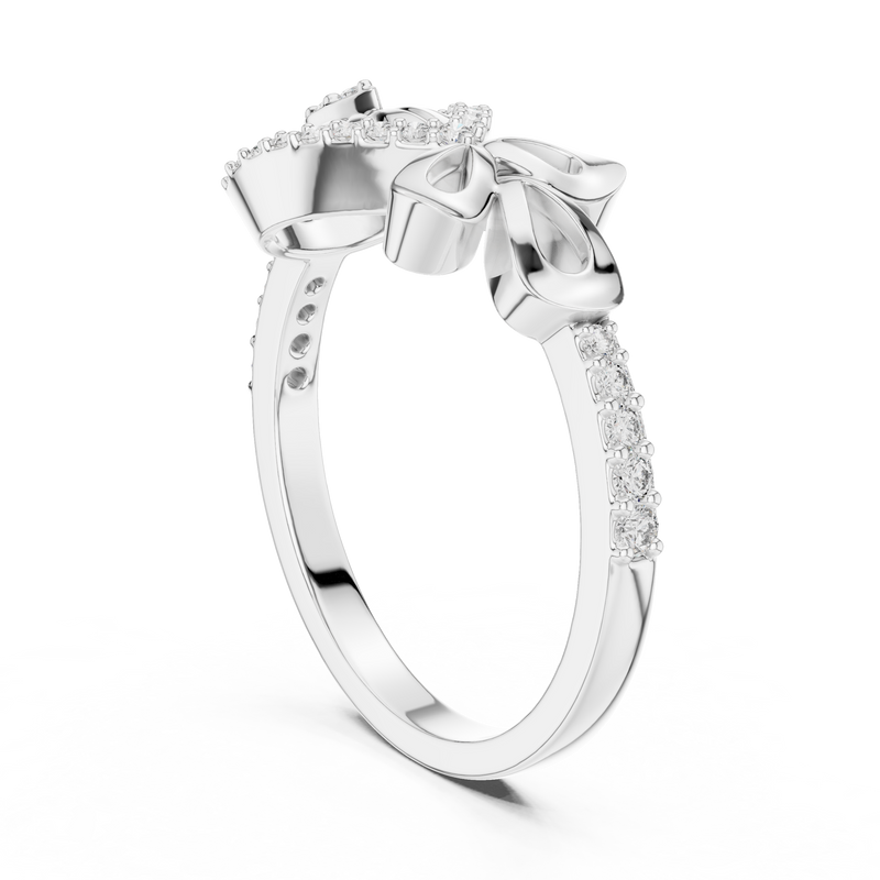 Ladies Ring LR-01 (90) - White Gold - Image