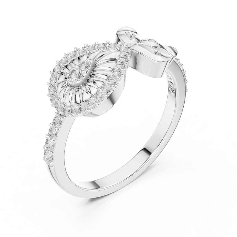 Ladies Ring LR-01 (90) - White Gold - Image