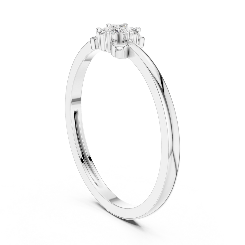 Ladies Ring LR-01 (92) - White Gold - Image