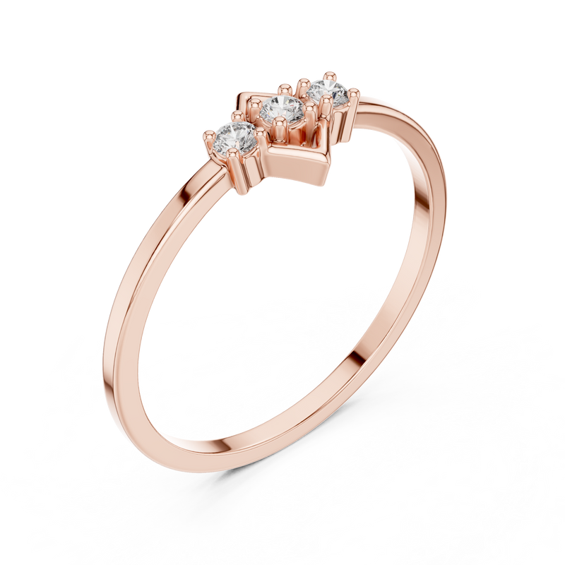Ladies Ring LR-01 (93) - Rose Gold - Image